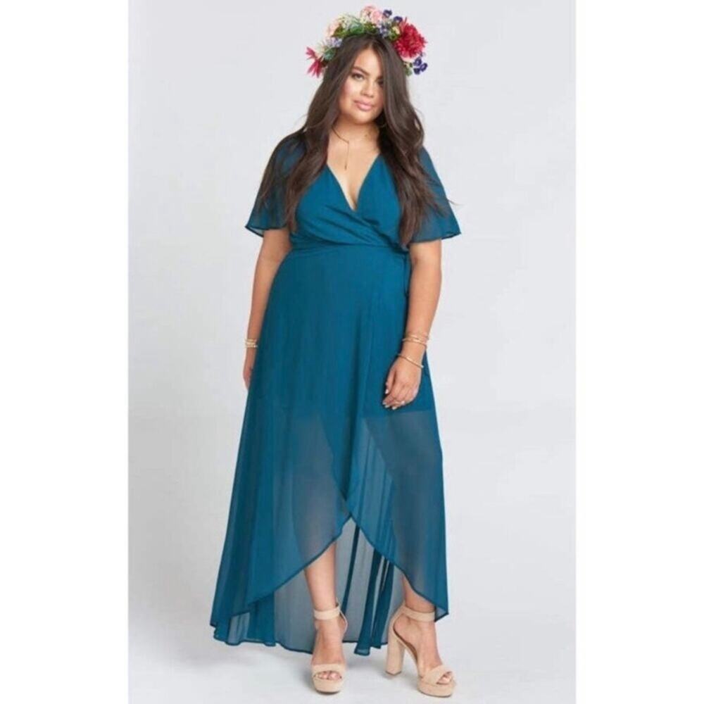 Show Me Your Mumu SMYM Sophia wrap dress in deep jade NEW EXTRA LARGE XL